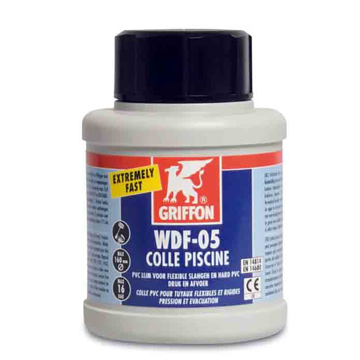 GRIFFON WDF-05 plavi PVC lepak 250 ml sa četkicom za lepljenje PVC cevi i fitinga